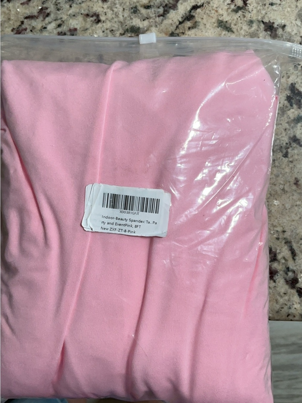 Pink Spandex Tablecloth — Stretch Fit Dining Cover